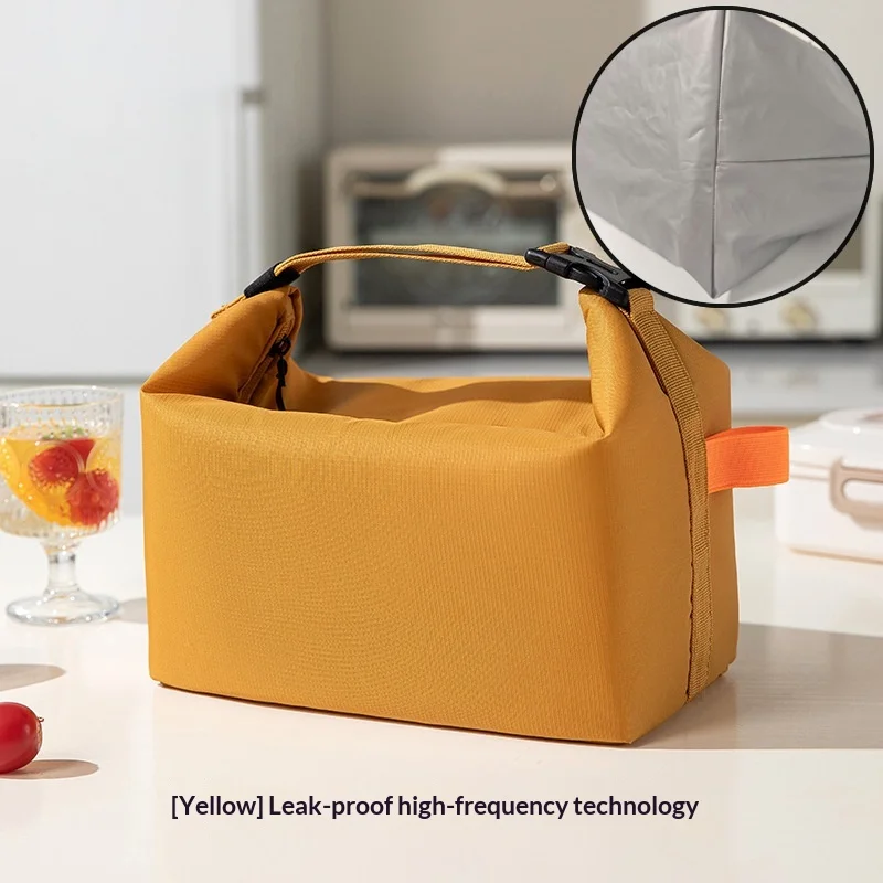 Winter Thermal Big Capacity Handbag for Lunch Box Office Staff Portable Meal Bag for Work Picnic Outing