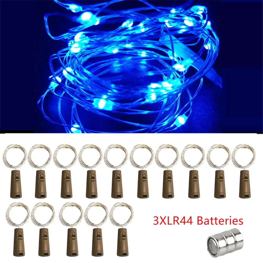 thumbnail image 1 of 15 piezas de lámpara de alambre de cobre para boda, cadena de luces de corcho para botella de vino, decoración para fiesta de Navidad, 10 piezas de tapón de botella para artesanía de vidrio, feria LED, 1 of 5