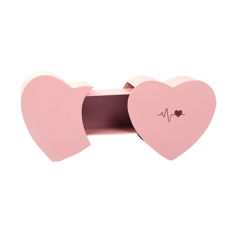 Weekgrat 6 Scatole Regalo A Forma Di Cuore Con Scritta I Love You - Cartone Nero Con Finestra Trasparente