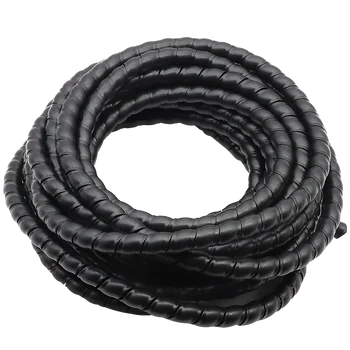 2M ยาว 8/10/12 มม.ป้องกันสายเคเบิล Sleeving แผลเกลียวยืดหยุ่น Organizer ฉนวนกันความร้อนลวดไขลาน Protector 1