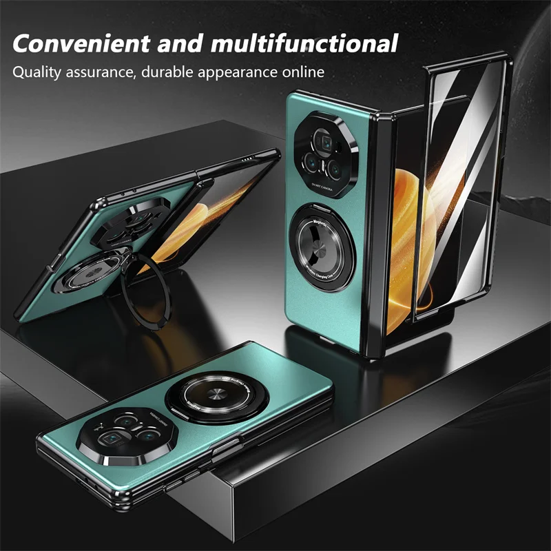 Luxury High Quality Matte Solid Color 360° Rotating Bracket Case - Shockproof Bumper Cover