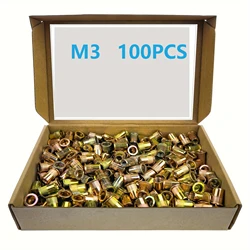 Zinc Black Nut for Versatile Applications in Sheet Metal, Furniture, and Automotive (M3 100PCS color zinc)