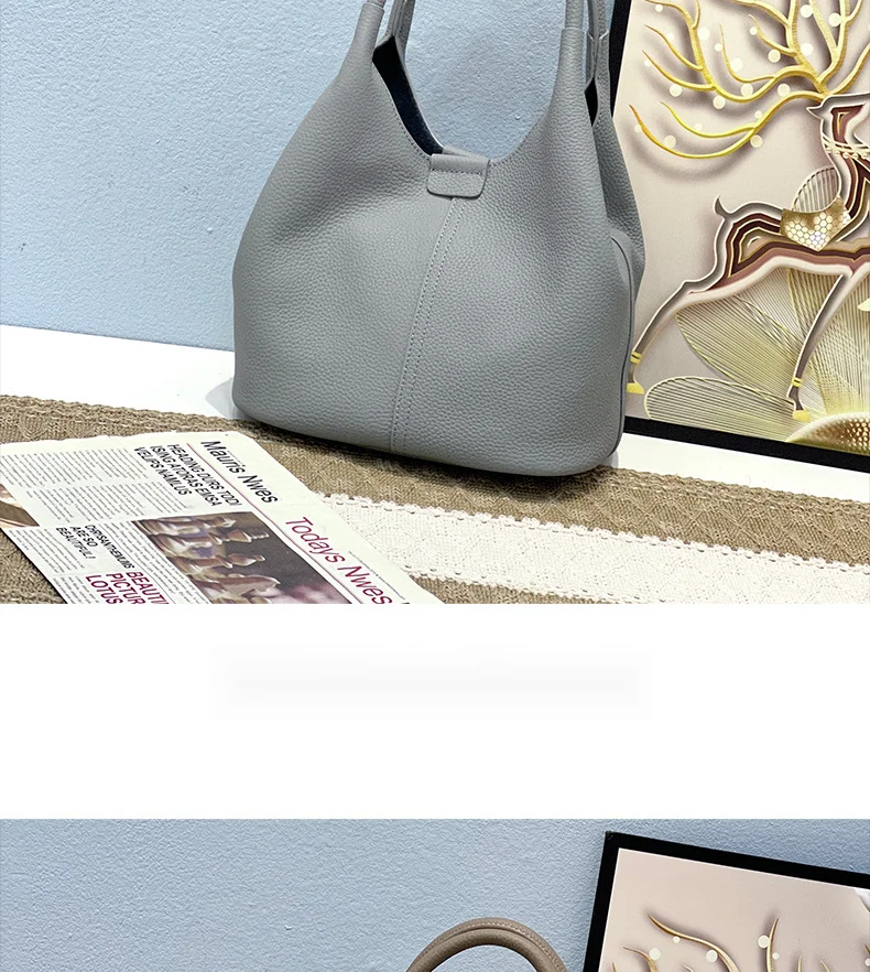 Echtleder Schultertasche Nischen-design Luxus Handtasche Damen_voghion.com