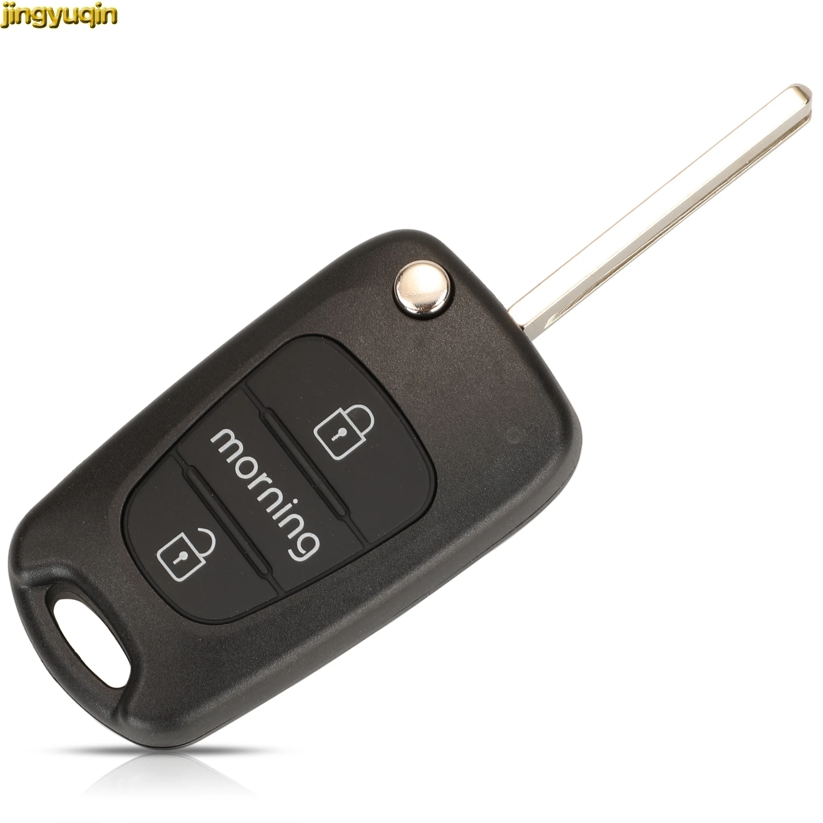 Jingyuqin Remote Car Key Fob Shell For Hyundai I20 I30 IX35 Accent Kia Morning Picanto Sportage Rio 3 K2 K5 Ceed Cerato Soul 3B key case car key shell car remote key car key key shell