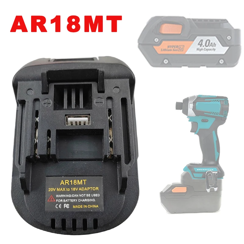 

AR18MT Battery Adapter Converter for Ridgid/AEG 18V Lithium Battery Convert To for Makita 18V Li-Ion Battery Power Tool