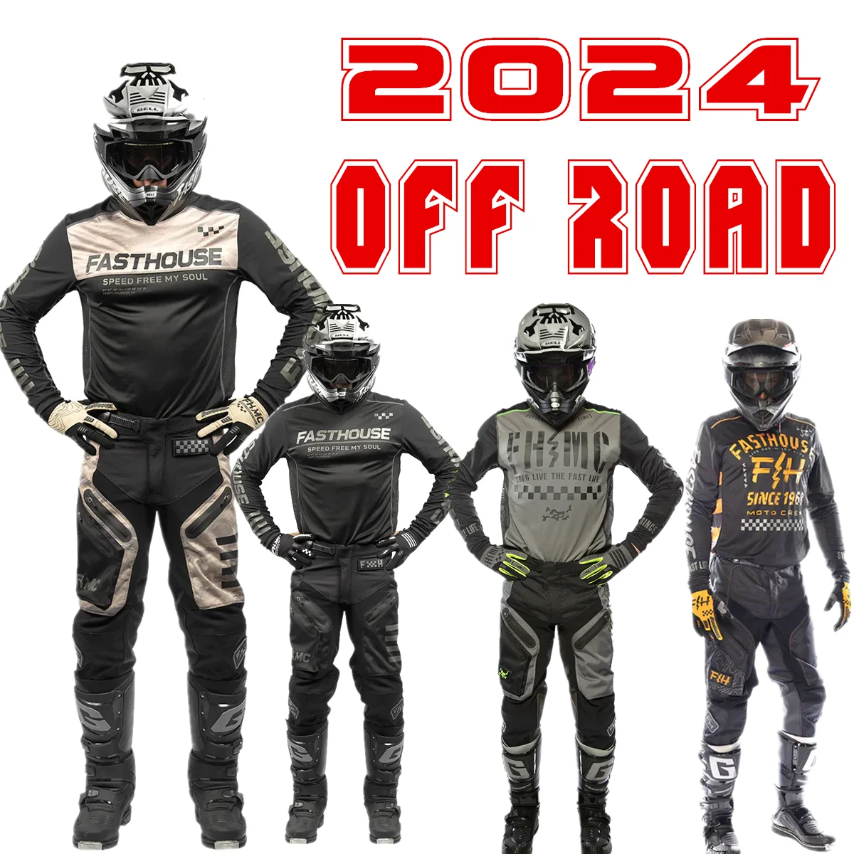 Motocross Gear Set TLD RACING fh Moto Suit Motocross Gear Set Off Road Jersey Set with Pocket Dirt Bike Jersey And Pants MX Racing Clothing