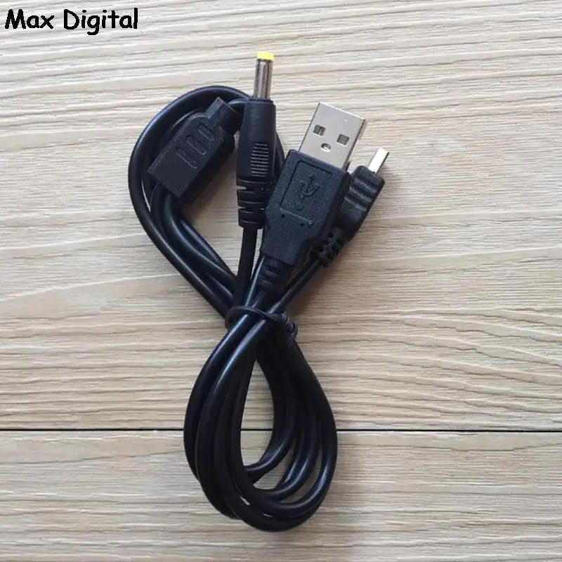 PSP 1000 2000 3000 USB 5V 충전 플러그 충전 케이블, USB to DC 1A 플러그 전원 코드, 게임 액세스, 2 in 1, 1.2m 케이블