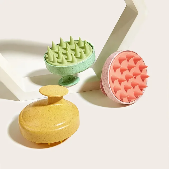 Soft Silicone Head Scalp Massage Comb Shampoo Brush Hair Washing Comb Shower Brush Head Massage Hair Hairdressing Tool
