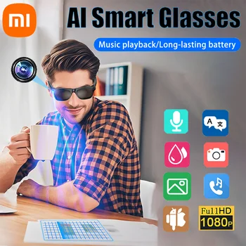 Xiaomi Fashion AI 100MP Fotocamera Occhiali intelligenti Chiamata Bluetooth impermeabile Riproduzione di musica Occhiali intelligenti Identifica immagini Usa ChatGPT