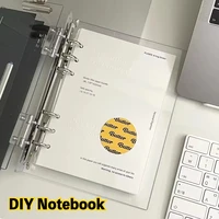 A5 Acrylic Transparent Photo Card Binder, DIY Detachable Binder, Loose-leaf Photo Album, 6 Hole Acrylic Album Kpop Binder 4