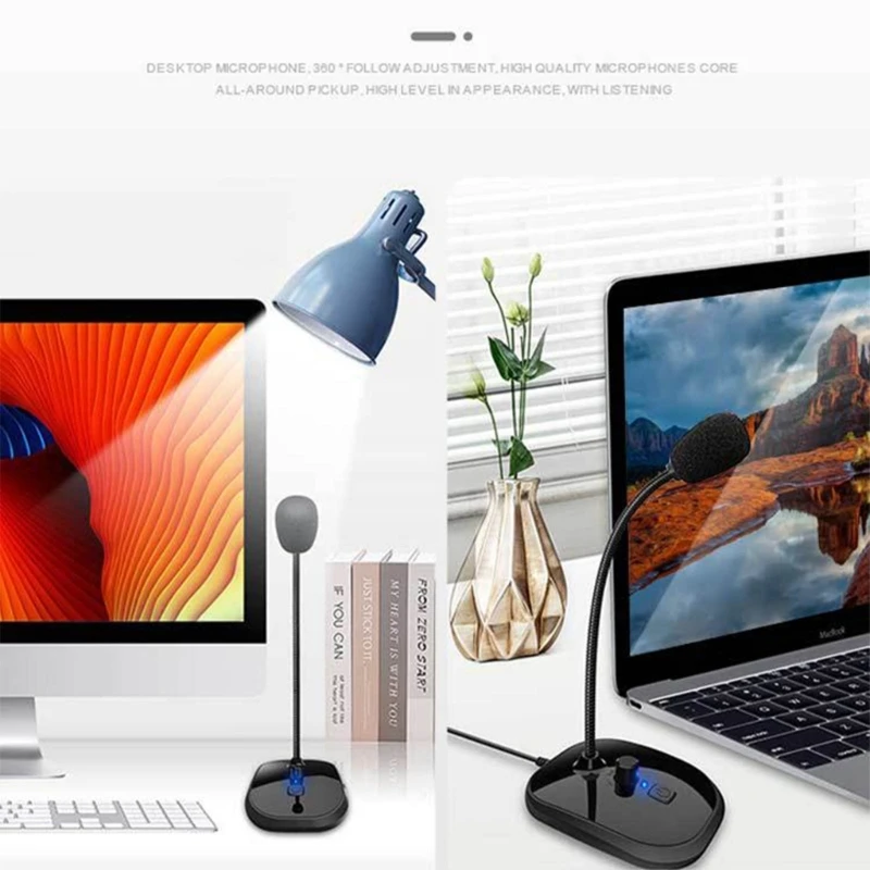 USB 와이어 조정 가능한 마이크 구즈넥 마이크 회의 콘덴서 마이크 PC 컴퓨터 라이브 스트리밍 H7EC