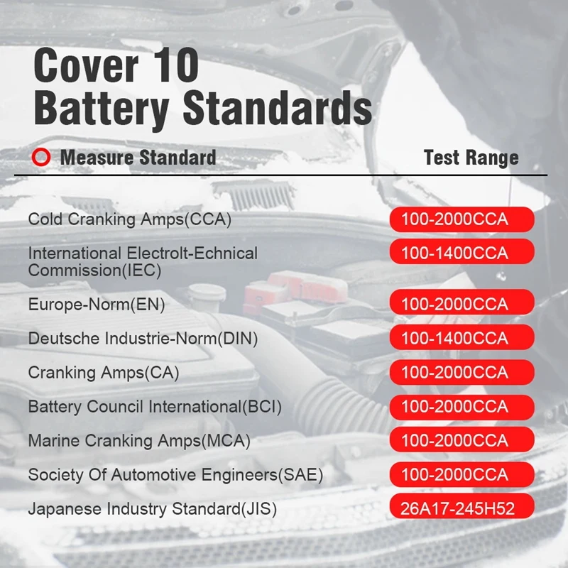 KONNWEI 자동차 배터리 테스터, KW710, 6-36V, 100-2000CCA 배터리 부하 테스터, 3.2 인치 스크린 크랭킹 및 충전 시스템 테스터