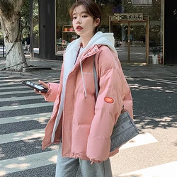 Winter clothes Women Jacket Coats Parkas Female Down Cotton Hooded Overcoat Thick Warm Jackets Windproof Casual Student y2k Coat