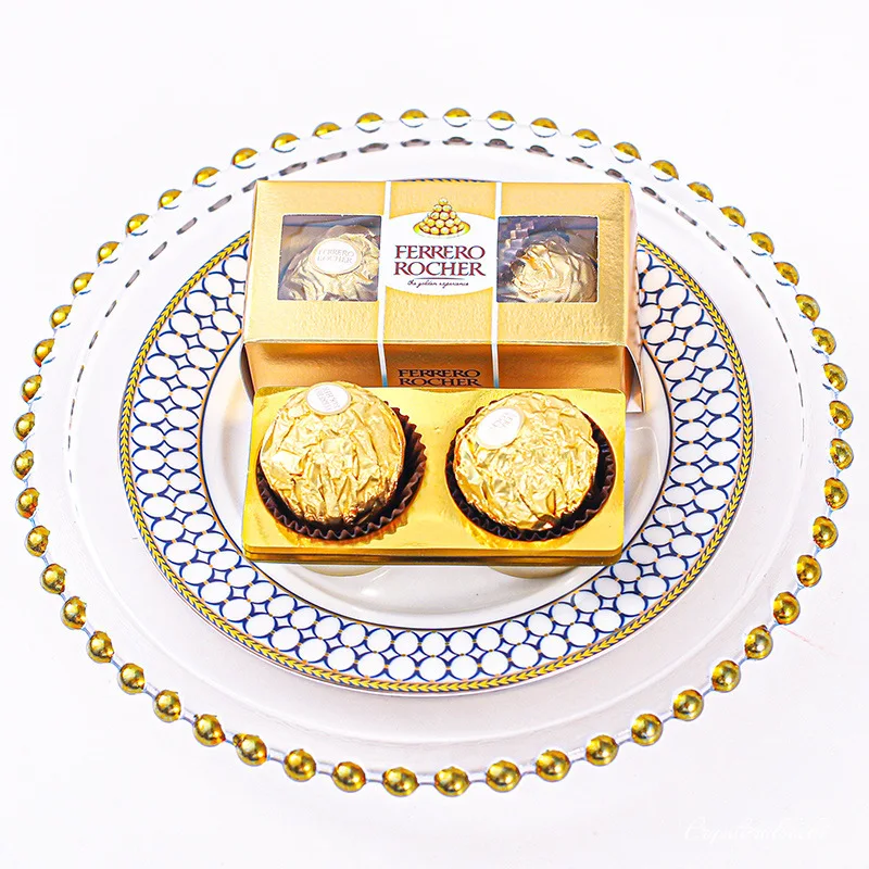 50 Pz Bomboniere Creative Forniture Scatole Di Caramelle Festa Baby Shower Regalo Ferrero Rocher Scatola Di Cioccolatini Dolci Regali Scatola Fornitur