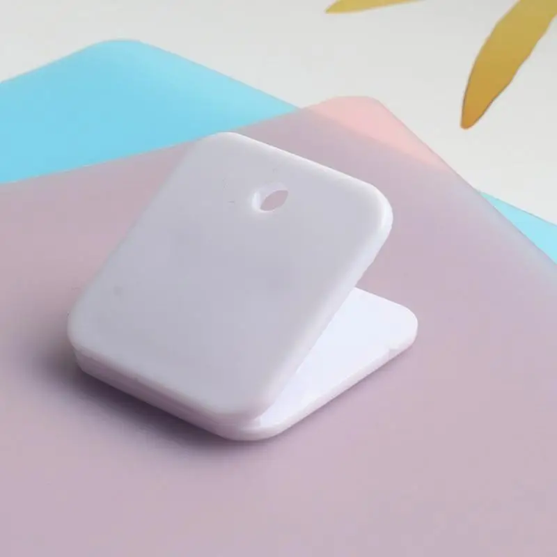 10개 아크릴 종이 클립 사각 종이 클램프 문서 정리 클립 30x32mm