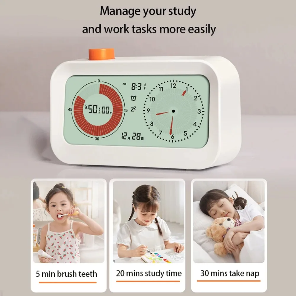 Digital Visual Timer with Alarm and Calendar Display