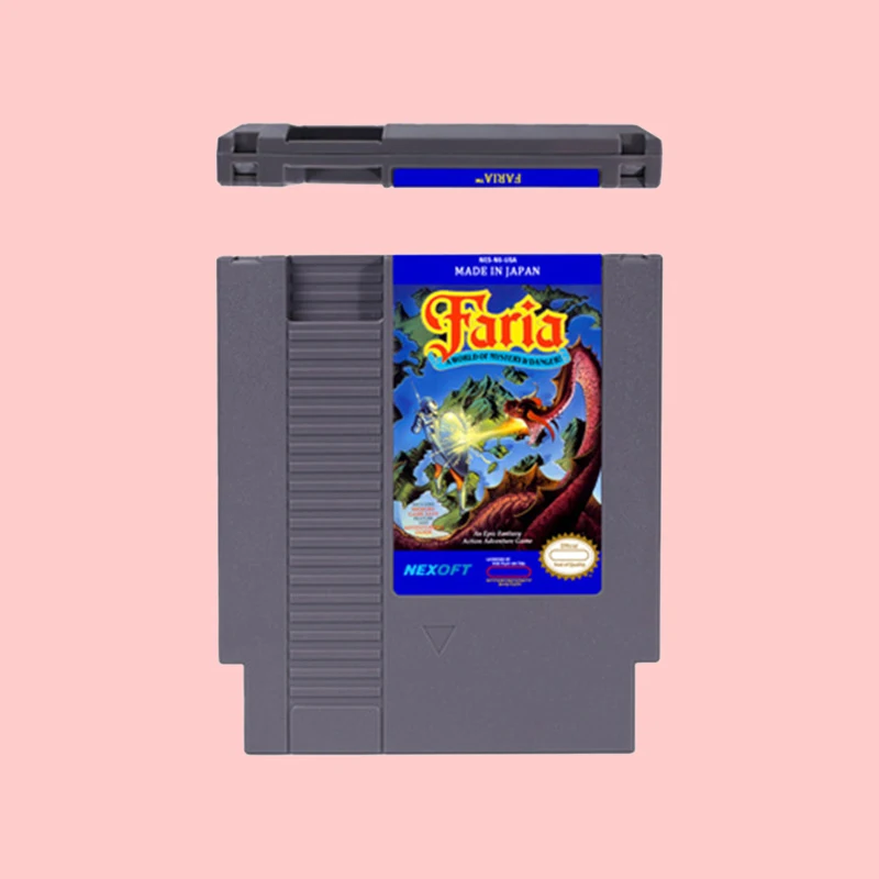 Faria-A World of Mystery & Danger! RPG Game Cartridge for NES 72PIN Consoles Region Free Game Card