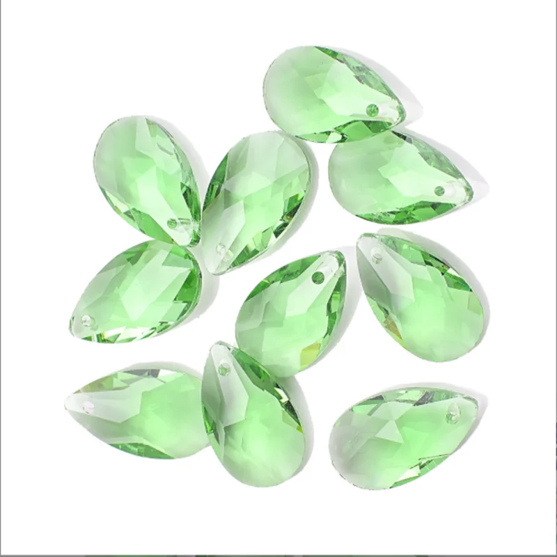 Crystal beads crystal sun catcher crystal beads garlands 12pcs/Lot 22MM crystal faceted pear Christmas ornament Diy suncatcher making women's charm earing necklaces jewelry accessories