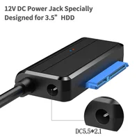 USB 3.0 to SATA Cable Convert Splitter with DC Power Supply Port Up Sata III Data Cord PC 2.5inch HDD Laptop SSD Cable Adapter - Image 2
