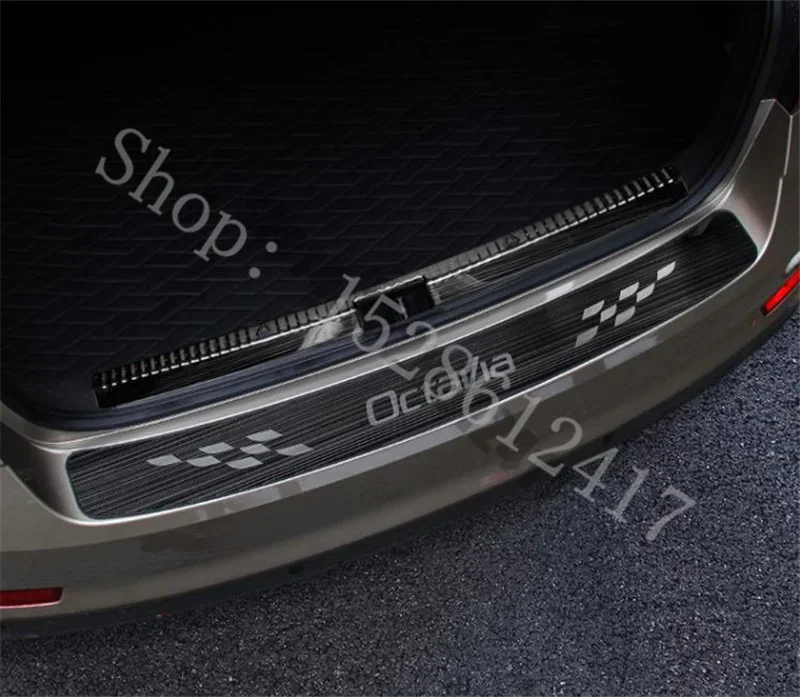 

for Skoda Octavia A7 2015-2022 stainless steel Rear Door Bumper Protector sill plate/ Trunk Tread Plate Trim Bumper guard