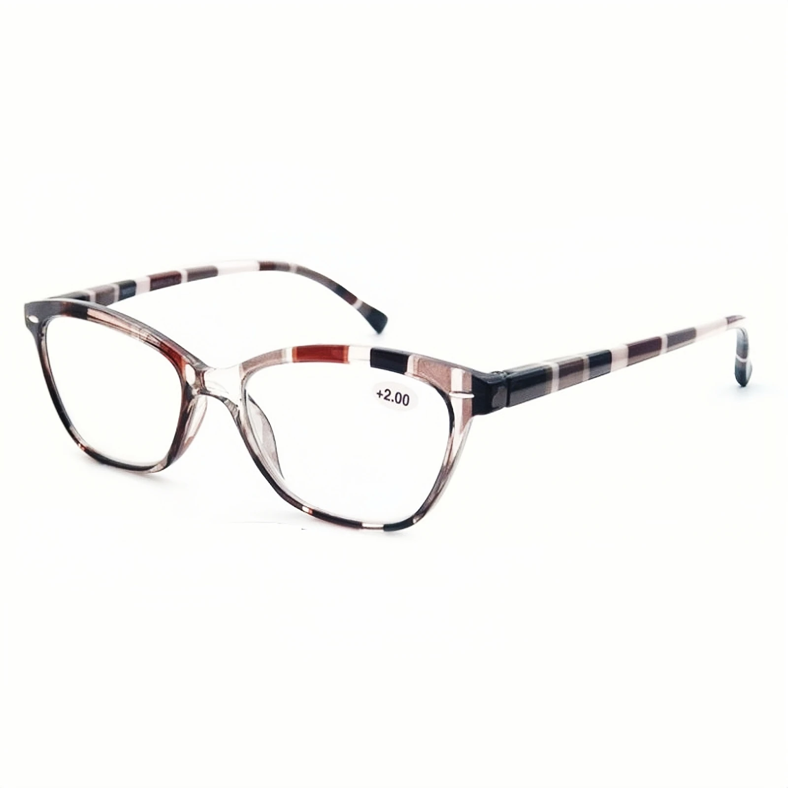Chic Cat Eye Rivet Reading Glasses