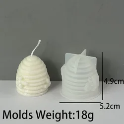 Honeycomb Silicone Mold for 3D Candle and Soap Crafting (Spiral)