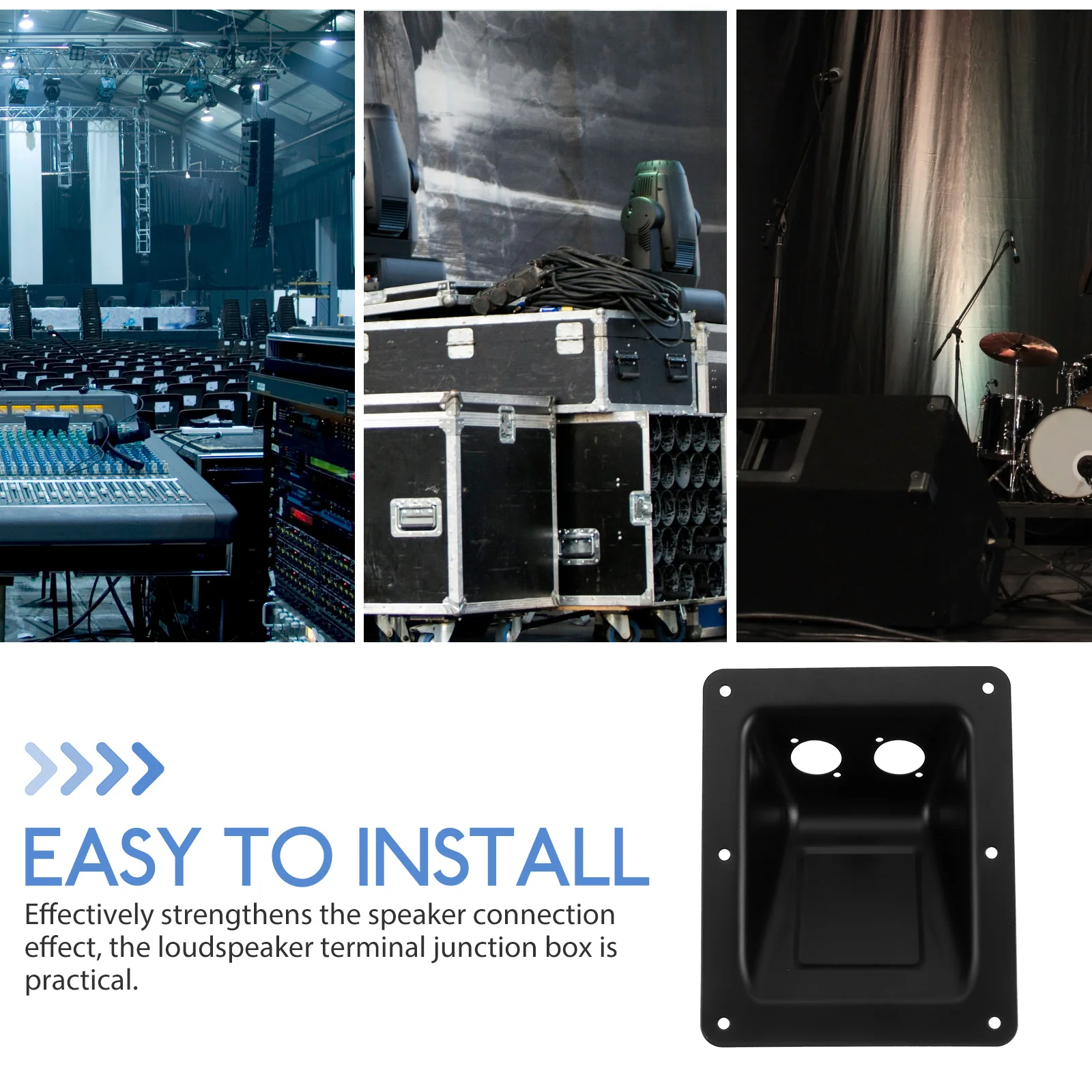 Terminale Per Casse Acustiche In Rame Massiccio 2 Vie – Scatola Di Giunzione Compatta 9,2x7,9x3,4 Cm, Alta Conduttività, Per Subwoofer E Progetti Audio DIY, Staffe In Lega