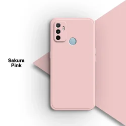 Premium Soft Liquid Silicone Back Cover - Enhanced Protection for OPPO A11S (Sakura Pink)