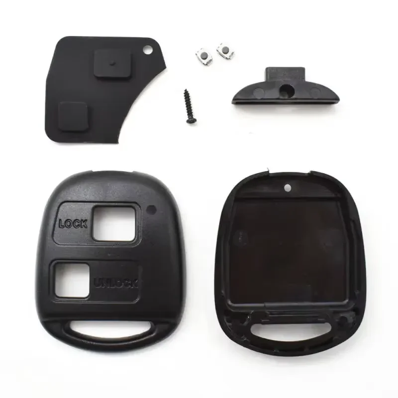 Car Remote Key Button Pad Shell Case Micro Switch Without Electronic Internal Parts For Toyota Yaris Corollas Car Lock System key case car key shell key shell
