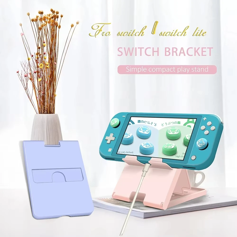 접이식 스탠드 홀더 기본 Nintendo Switch 2 Lite 콘솔 용 접이식 플레이 스탠드 휴대용 멀티 앵글 브래킷 소형 게임 랙