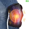 Black Infrared Electric Heating Knee Massager Joint Therapy Hot Compress Elbow Knee Pads Relax Vibration Massage Apparatus 1
