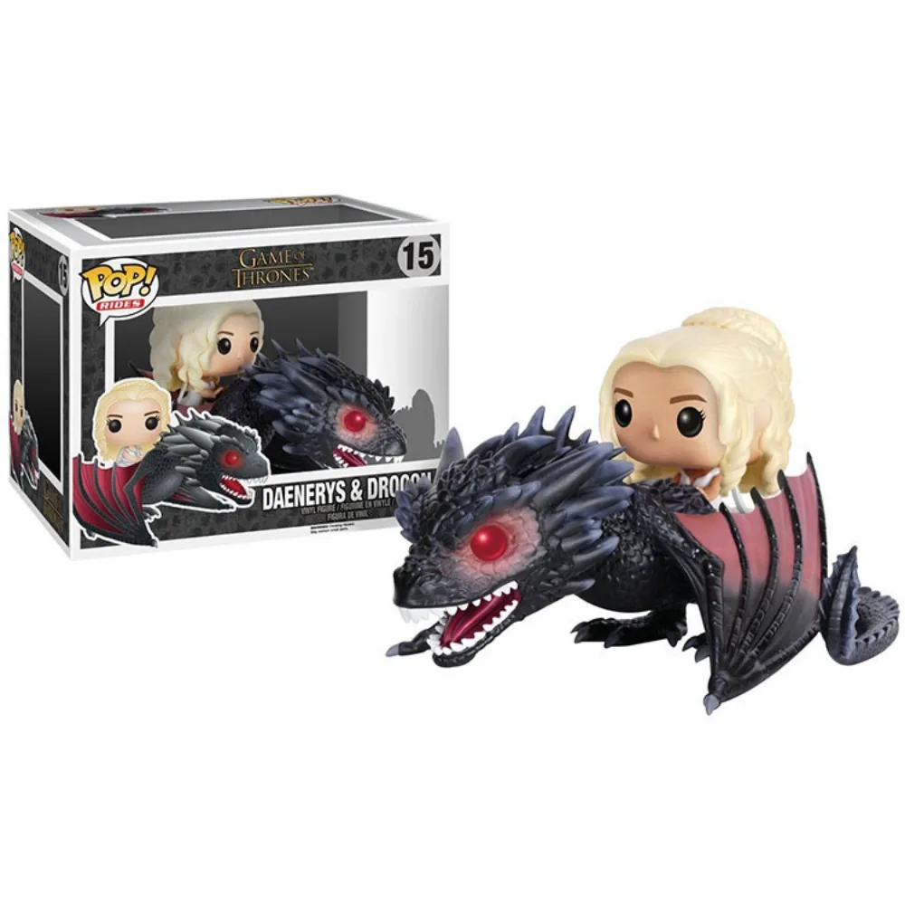 thumbnail image 5 of Figuras de acción Funko POP de Juego de Tronos, Daenerys, dragón, película, periféricos, modelos de muñecas, decoración, adornos, juguetes para niños, regalos, 5 of 5