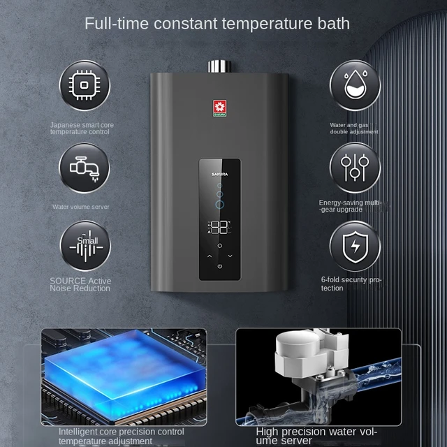 Gas Water Heater Household Natural Gas 13l Water Servo Constant Temperature  Washing Electric Water Heater