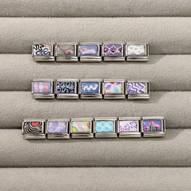 DIY Italian Purple Y2K Charm Bracelet