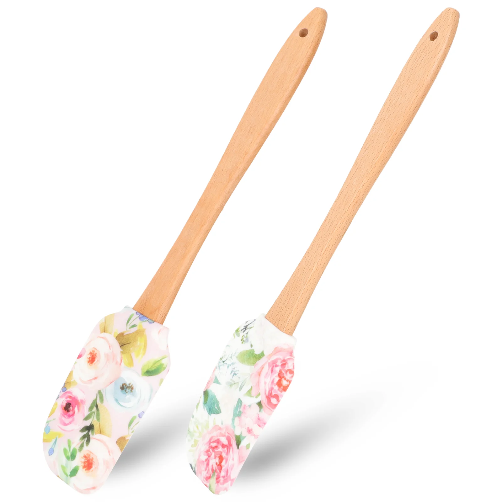 

2 Pcs Cake Cream Spatula Kitchen Silicone Accessories Tools Scraper Pastry