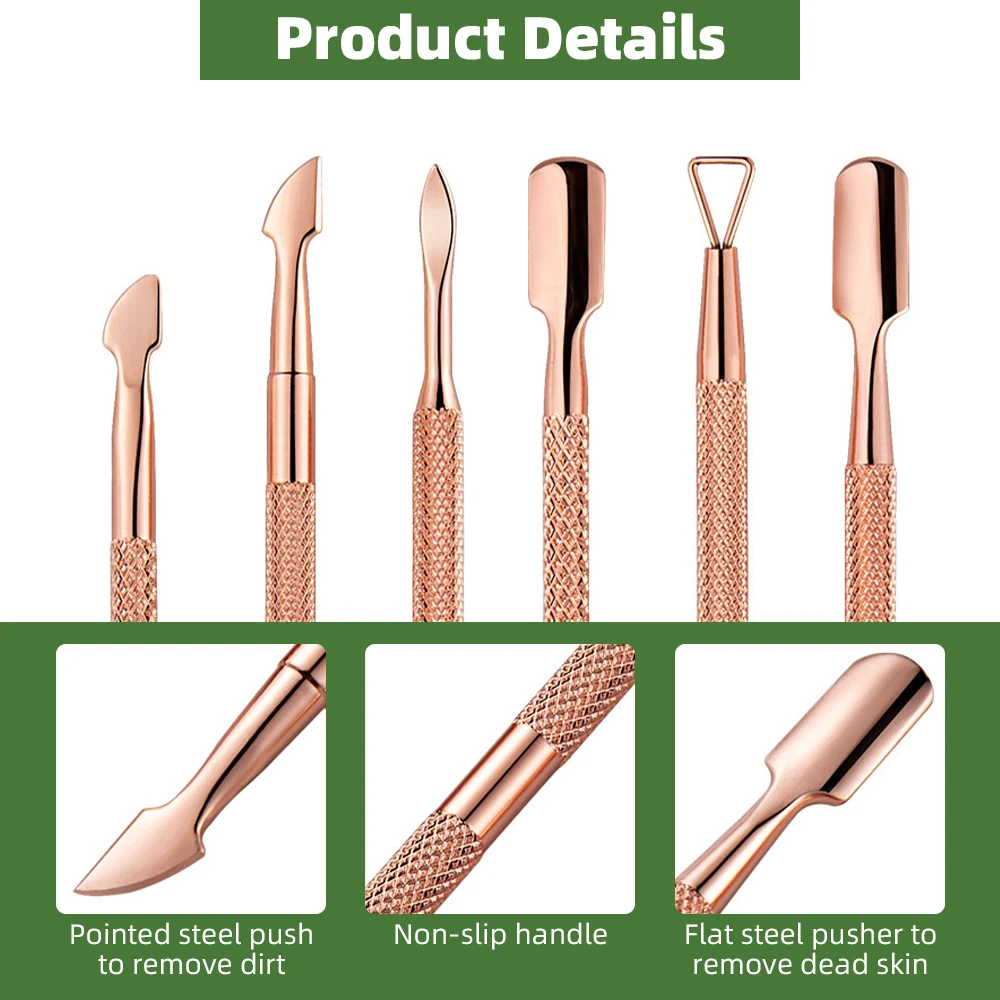 1/4PCS Cuticle Pusher Nail Polish Remover Gel Nail Polish Peeler Scraper Stainless Steel Clean Manicure Tool for Fingernails manicure tools nail art pusher nail manicure tools manicure pedicure tools cuticle pusher