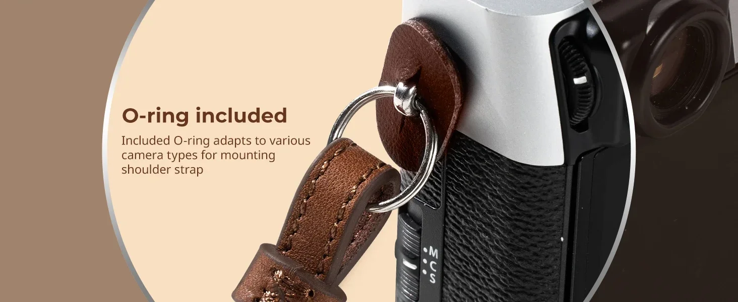 SmallRig Universal Leather Camera Leather Shoulder Strap Load 10kg 5208/5209 for