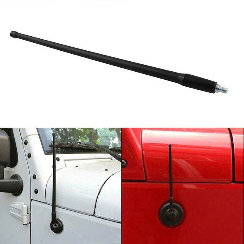 13" AM FM Radio Antenna for Jeep Wrangler JK JL 2007 2008 2009 2010 2011 2012 2013 2014 2015 Rugged Ridge radio antenna