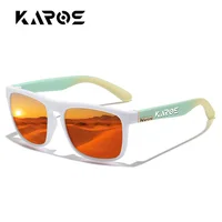 KAROS lunettes de soleil hommes/femmes polarisées carré miroir marque Design luxe UV400 parasol unisexe pêche conduite cyclisme randonnée 2