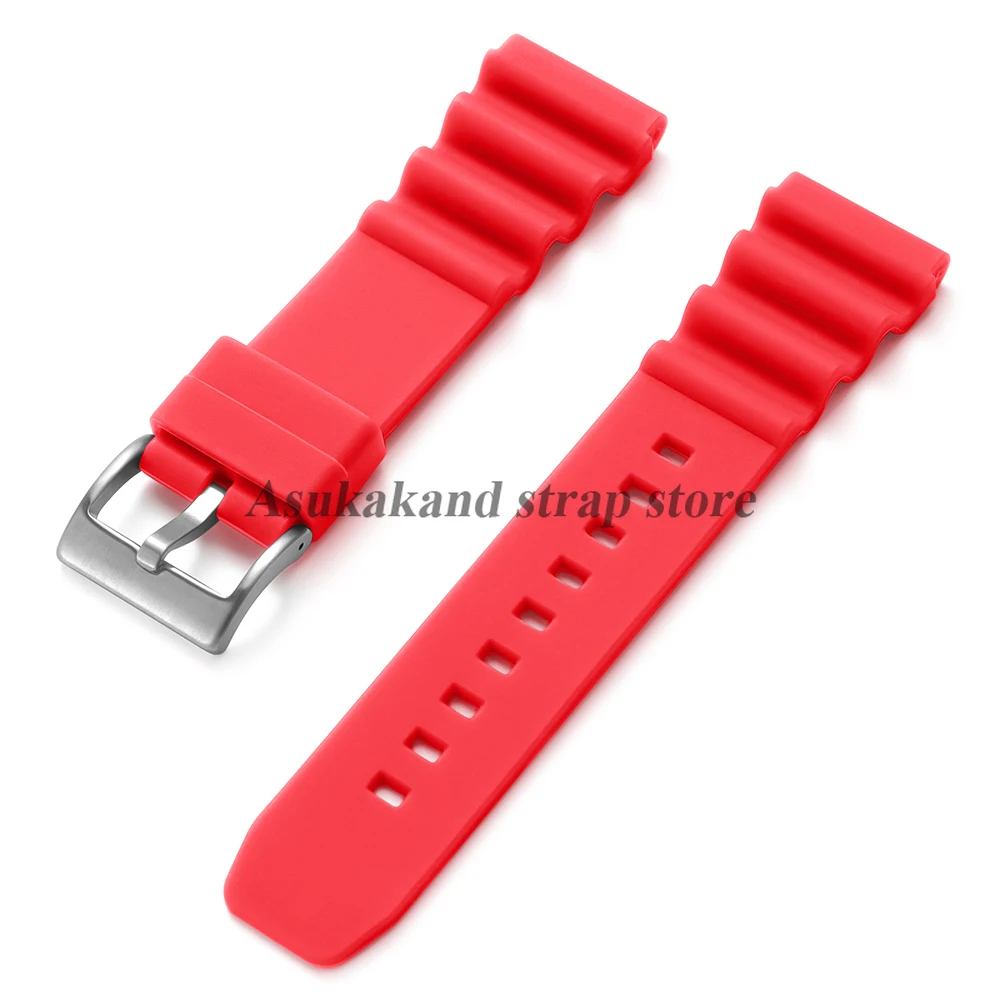 Men's Sport Waterproof Diving Silicone Watch Strap - 20mm/22mm
