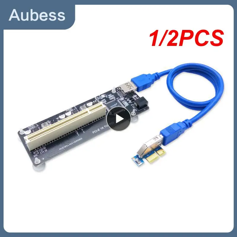 

1/2 шт. E PCI-E PCI Express X1 на фотокарту шины, высокоэффективный адаптер преобразователь USB 3,0, кабель для настольного компьютера ASM1083