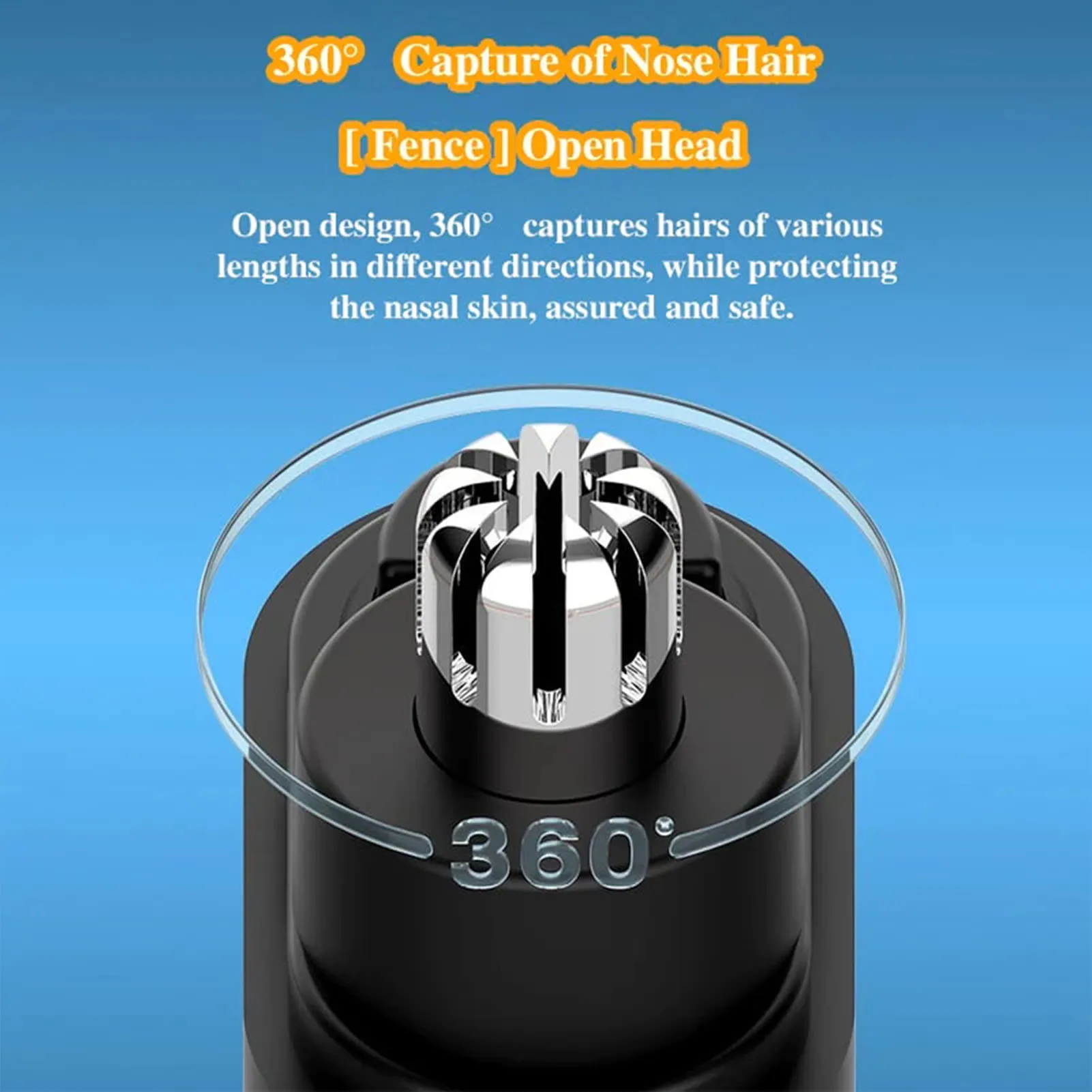 Electric Nose Hair Trimmer Washable Rechargeable Nose and Ear Hairs Trimmer for Universal Hair Shaving Tool 3