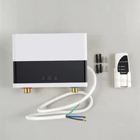 Chauffe-eau électrique chauffe-eau instantané salle de bains cuisine mural LCD affichage de la température avec télécommande 110V 220V 2