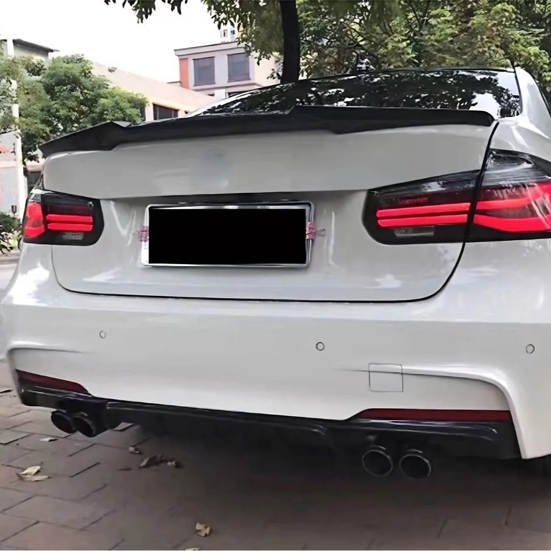 BMW 3 시리즈 F30 F31 F35 3 시리즈 2012-2018 320i 335i M 스포츠 리어 범퍼 립 디퓨저 턱 에어댐 프로텍터 트림 튜닝