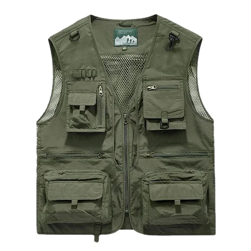 

Жилет мужской Тактический сетчатый, 14 карманов, 7XL
