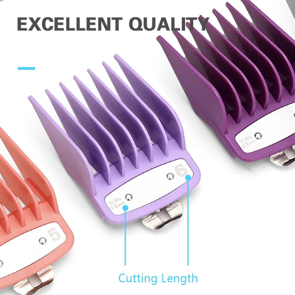 10Pcs universal hair clipper guards barber trimmer attachment limit combs professional barber accessories replacement set