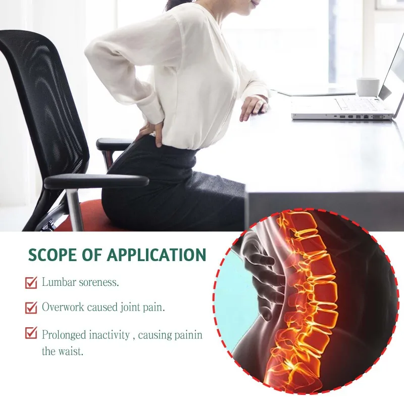 Lumbar Vertebra Plaster Treat Piriformis Syndrome Muscle Back Lumbar Disc Herniation Relieving Sciatica Natural Mugwort Patches