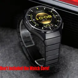 Premium Titanium Strap Bracelet for 46mm Smartwatch - Sleek and Durable Watchband Accessory (Black)
