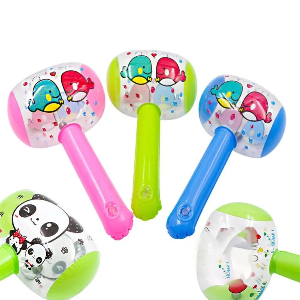 

12pcs PVC Inflatable Hammer New with Small Bell Safety Baby Inflatable Toys Portable Light Weight Air Hammer Baby Kids