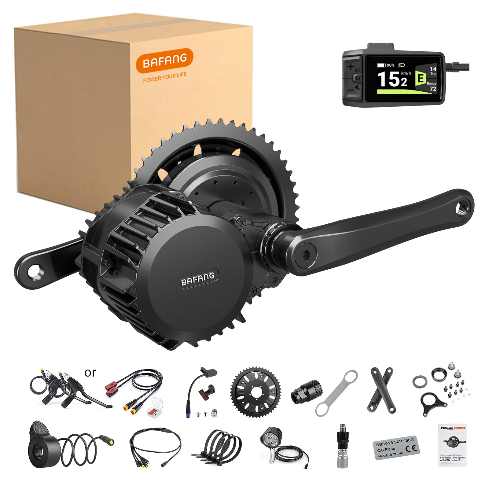 Ebike Motor Kit Bafang Bbs02 1000w Bafang 1000W 52V (Bottom